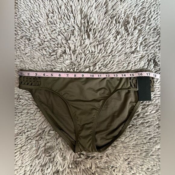 4/$25 Kenneth Cole olive green the hipster bathing suit bottom XL Beach travel - Picture 3 of 5